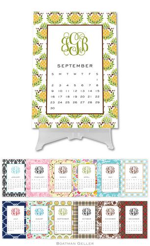 Personalized Classic Desk Calendar from Boatman Geller