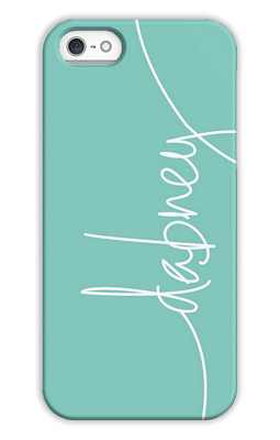 Aqua Monogrammed Tech and Phone Cases from Dabney Lee